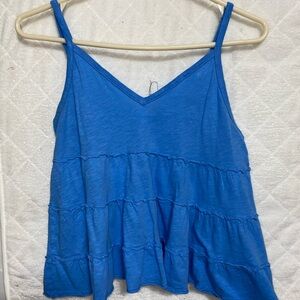 Blue tank top. American Eagle. Size small